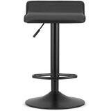 Fort okretni tabure od crne eko kože s crnom bazom x 2 | shoptok.hr