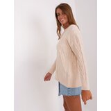 Wool Fashion Italia Sweater-AT-SW-2335-1.68P-light beige | Shoptok.si