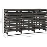  Spremište za tri kante za smeće 210x75x121 cm obojena borovina | Eponuda.com