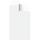 Radni stol LED bijeli 160x55x91 cm od konstruiranog drva | shoptok.hr