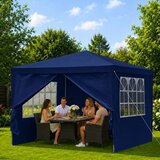 Lean Toys Vrtni paviljon, komercialni šotor s 4 stranskimi stenami, modra, 3x3 m | Shoptok.si