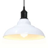 vidaXL Visilica podesiva po visini E27 sjajno bijela Ø 31 cm metal | shoptok.hr