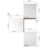 RESPEKTA Set Kuhinjskih Zgornjih Omaric Merle, 3 Kos | Shoptok.si