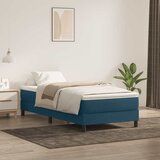 Box spring krevet s madracem tamnoplavi 80x220 cm baršunasti | shoptok.hr