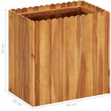 vidaXL Visoka greda 50x30x50 cm trden akacijev les | Shoptok.si