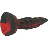 OgazR Hell Dong - gumeni groovy dildo - 20 cm (crno-crveni) | shoptok.hr
