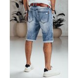 DStreet Spodenki męskie jeansowe niebieskie z paskiem | shoptok.hr