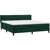  Krevet s oprugama i madracem tamnozeleni 180x200 cm baršunasti | shoptok.hr