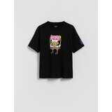 Reserved Majica kratkih rukava Spužva Bob - crno | shoptok.hr