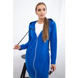 Kesi marka niezdefiniowana Hooded dress with a hood mauve-blue | shoptok.hr