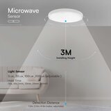  LED kupatilsko plafonsko svetlo sa senzorom LED/18W/230V IP44 3000K prečnik 29 cm + daljinski upravljač | Eponuda.com
