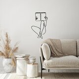  Metalna zidna dekoracija 43x70 cm crna | Eponuda.ba