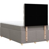  s oprugama i madracem smeđesivi 120 x 190 cm od tkanine | shoptok.hr