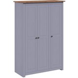  Ormar od borovine 3 vrata sivi 118x50x171,5 cm asortiman Panama | shoptok.hr