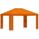 vidaXL Paviljon 4 × 3 m Oranžna Poliester in jeklo 190, (5000218864) | Shoptok.si