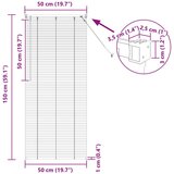  Venecijanska roleta Podesiva Srebrno Siva 150 x 50 cm PVC - Srebrno siva 50 x 150 cm | shoptok.hr