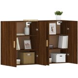  Zidni ormarići 2 kom boja smeđeg hrasta od konstruiranog drva | shoptok.hr