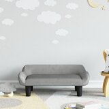 vidaXL Dječja fotelja svjetlosiva 70x40x24 cm baršunasta Cijene