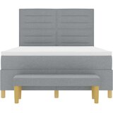 Box spring krevet Svijetlo siva 160 x 200 cm tkanina | shoptok.hr