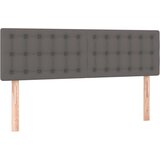  s oprugama i madracem sivi 140x190 cm od umjetne kože | shoptok.hr