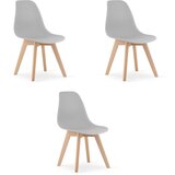Brandless Stol KITO - siv x 3, (22030563) Cene