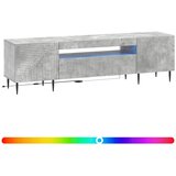  LED TV kabinet Betonska siva Konstruirano drvo | shoptok.hr