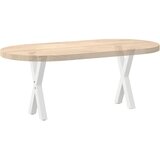  Noge za klub stolić u obliku slova X, 2 kom, bijele, 28 x (42-43) cm, čelik | shoptok.hr