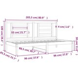  Dnevni krevet bez madraca 80 x 200 cm od masivne borovine | Eponuda.ba