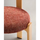 Kave Home Jedilni stol iz masivnega jesena v barvi terakote Granite – | Shoptok.si