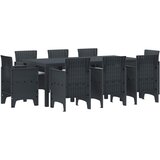  Vrtni set za objed 9 kom. Antracit Polipropilen | shoptok.hr