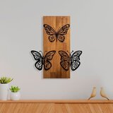 Wallity Zidna dekoracija Butterflies 1, 47 x 58 cm, Smeđa | ePonuda.com