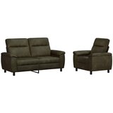  Set sofe 2 pcs Maslinasto zelena Umetnička suknja koža | shoptok.hr