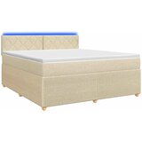  Boxspring krevet s madracem Krem 140 x 200 cm Tkanina | shoptok.hr