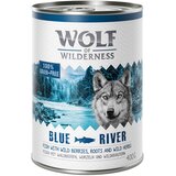 Wolf of Wilderness Adult 6 x 400 g - NOVO: Blue River - riba Cene