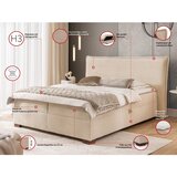 Ropez Bež boxspring krevet s prostorom za odlaganje 160x200 cm Lysa – | shoptok.hr
