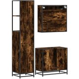 vidaXL 3-dijelni set kupaonskog namještaja boja hrasta drveni | shoptok.hr