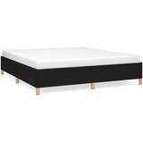  Okvir za krevet bez madraca crni 160x200 cm od tkanine | shoptok.hr