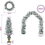Mini božićno drvce 120 cm PVC i PE Zelena i bijela | shoptok.hr