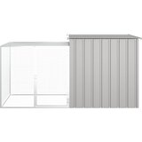  Kavez za kokoši sivi 200 x 91 x 100 cm od pocinčanog čelika | shoptok.hr
