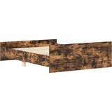  Okvir kreveta s uzglavljem i podnožjem boja hrasta 140 x 200 cm | Eponuda.com