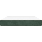  Vzmetnica z žepkasto vzmetjo temno zelena 140x190x20 cm žamet | Shoptok.si
