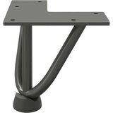 vidaXL Noge s ukosnicama za stolić za kavu 4 kom. antracit 10 cm puni čelik | shoptok.hr
