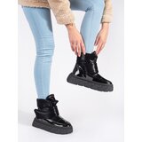 SEASTAR Black insulated women's snow boots with a thick sole | Shoptok.si