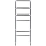  Stalak za pohranu iznad toaleta s 3 razine srebrni 53x28x169 cm | shoptok.hr