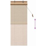 VidaXL Zavese in rolete z zavesami Svetlo rjava 60 x 160 cm Bambus Slike