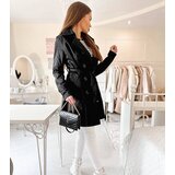 Gemre Black trench coat with belt Royale | shoptok.hr
