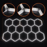  LED prigušiva stropna svetiljka HEXAGON LED/570W/85-265V 5000K CRI 90 IP54 bela | Eponuda.com