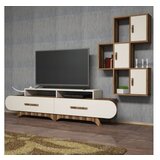 Hanah home tv polica flora s walnut cream | ePonuda.com