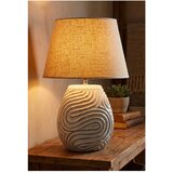 Mauro Ferretti Krem stolna lampa od polyresina s tekstilnim sjenilom (visina 55 cm) Oblix – | shoptok.hr