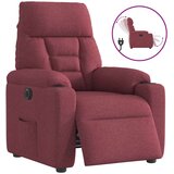  Električni naslonjač od tkanine crvena boja vina | shoptok.hr